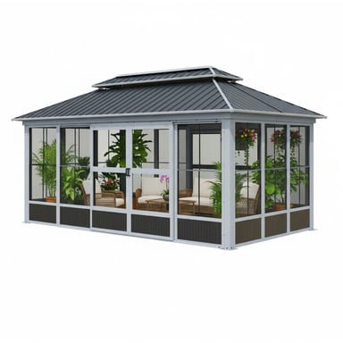 Sojag Olan pavilion with side walls incl. mosquito netting 5x3 m -