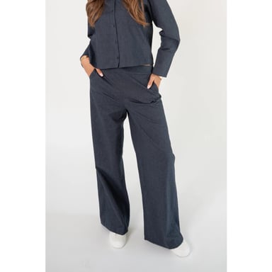 Corel Amsterdam Lior wide-leg trousers Britta 1007-5247 160 Night Sky