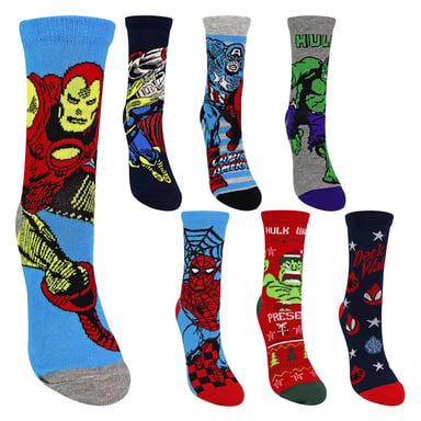12-daagse Marvel kerst-adventskalender voor jongens, originele superheldensokken, cadeauset