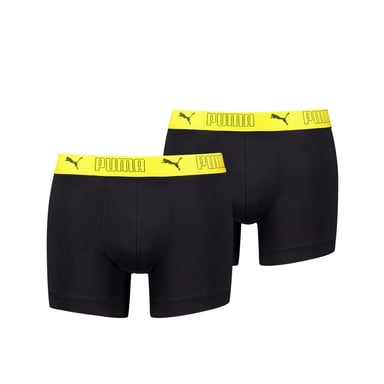 Puma Sport Micro boxerslip voor heren in zwart/geel