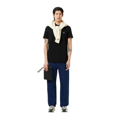 Lacoste Mens Chest Logo Regular Polo Shirt (Black)
