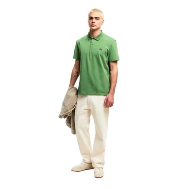 Lacoste Mens Chest Logo Regular Polo Shirt (Green)