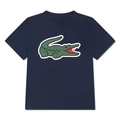 Lacoste Childrens/Kids Big Logo Cotton Blend T-Shirt (Marine Blue)