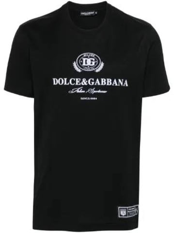 Dolche&Gabanna Wit T-shirt met patchlogo