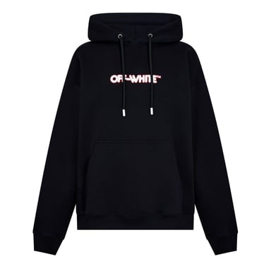 Off-White Rnd Logo skatehoodie voor heren in zwart-wit