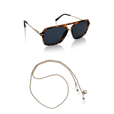 Marc Lauder RED TORTOISE Sunglasses set