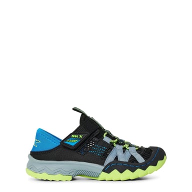 Skechers Whipsaw sneakers voor jongens in Zwart/Blauw/Limoen