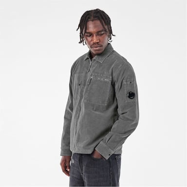 C.P. Company Heren Corduroy Overshirt in Gunmetal 921