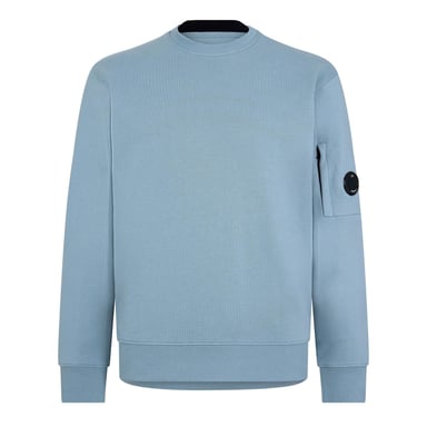 C.P. Company Heren Lens Sweatshirt met ronde hals Zilverblauw 809