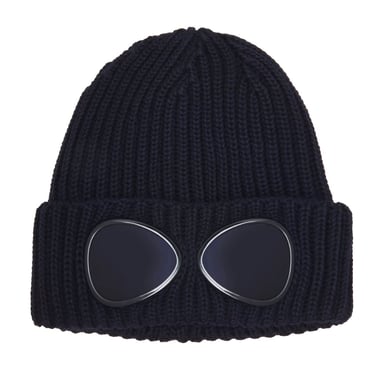 Accessoires C.P. Company Goggle Beanie in Navy 888