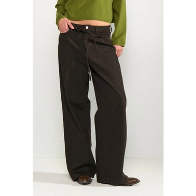 Nümph Numph 707358 wide-leg jeans black coffee