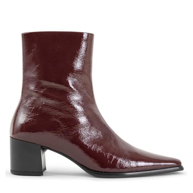 Vagabond Giselle patent cherry heeled ankle boots for women
