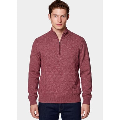 Bos Bright Blue Half zip 1189/40431 bordo