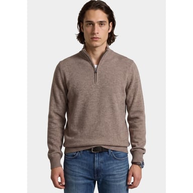 Bos Bright Blue Half zip 3042900/653