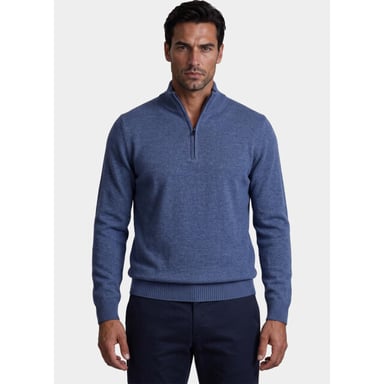 Bos Bright Blue Half zip 3042900/304