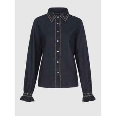G-Maxx Minerva blouse dark blue