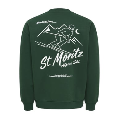 Only & Sons Onsbejmo Morits Relaxed-Fit Long-Sleeve Crew-Neck Jumper