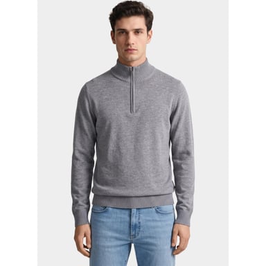 Bos Bright Blue Half zip 3042900/204