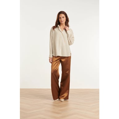 Smashed Lemon Satin Wide-Leg Trousers |