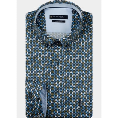 Giordano Dino Satin Stretch Graphic Pr 627017/70 Men's Shirt
