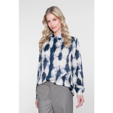 Geisha 63902-20 685 blouse dark blue/ecru
