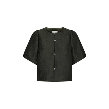 Neo Noir Aisa brocade blouse 1669 155 dark green