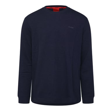 Hugo pyjama-T-shirt met lange mouwen voor heren in marineblauw