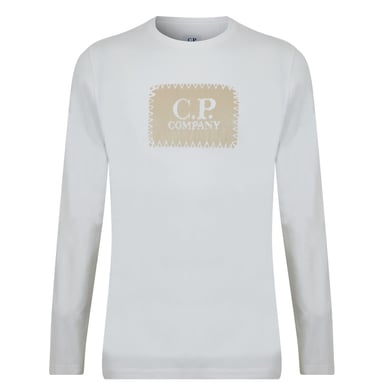 Men's C.P. Company Sleeve Top in Gauze White 103