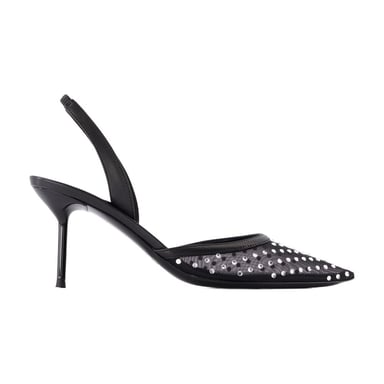 Lidia Slingback 70 Pumps - Paris Texas - Synthetic - Black