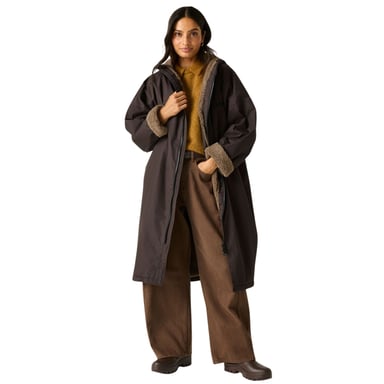 Regatta Outdoor Active unisex waterdichte omkleedjas - Donkerchocolade/Mokka