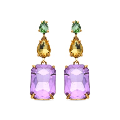Luxenter Phiaqua earrings finished in 18k yellow gold