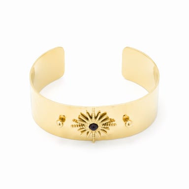 Luxenter Onyx bracelet finished in 18K yellow gold- Nepai