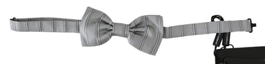 Grey Striped Bow Tie Ft2045