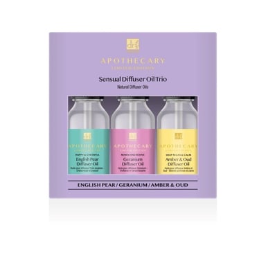 Dr. Botanicals Sensual Diffuser Oil Trio for Aromatherapy, Relaxation, Home Ambiance
