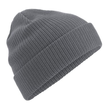 Beechfield Unisex Adult Organic Cotton Beanie (Graphite Grey)