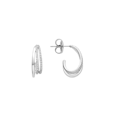 Luxenter Taiky earrings,rhodium finish