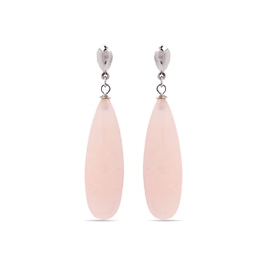 Luxenter adak earrings made of 925 sterling silver and orange agate rhodium plated finish