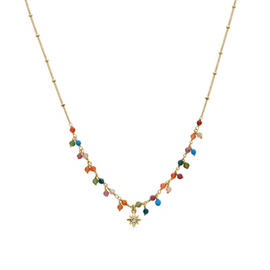 Luxenter Lision 18k gold finish necklace