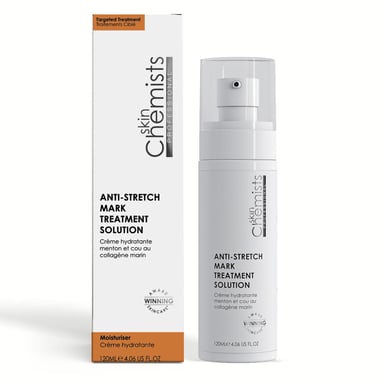 skinChemists Anti-Stretchmark Anti-Ageing Treatment Solution 120ml for Loss of Firmness, Fine Lines, Wrinkles