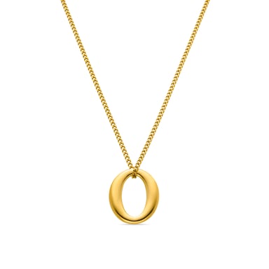 Luxenter Ausa 18k yellow gold finish necklace