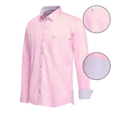 Cappuccino Italia Overhemden Regular Fit Overhemd Pink Pink