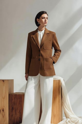 Faux Suede Blazer