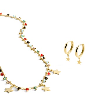Luxenter sets in 925 sterling silver finished in 18K yellow gold -
