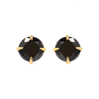 Luxenter otieno earrings in 925 sterling silver and 18K gold plated onyx zirconia finish