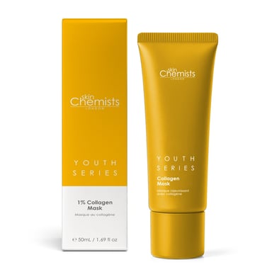 skinChemists Advanced 1% Collagen Anti-Ageing Mask 50ml for Loss of Firmness, Fine Lines, Wrinkles