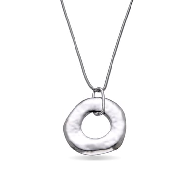 Luxenter Routa rhodium plated necklace