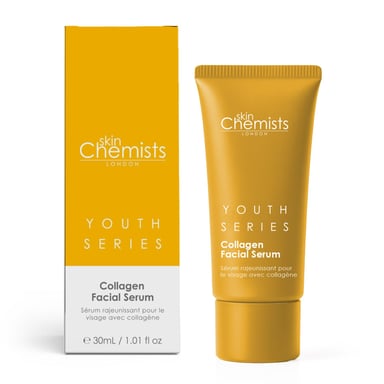 skinChemists Advanced 2% Collagen Anti-Ageing Facial Serum 30ml for Loss of Firmness, Fine Lines, Wrinkles
