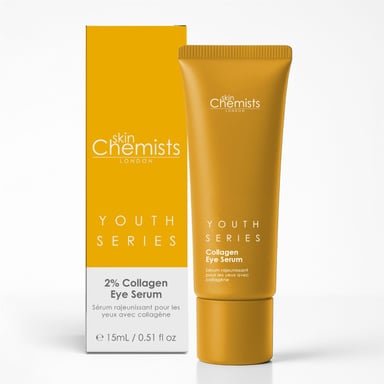 skinChemists 2% Collagen Anti-Ageing Eye Serum 15ml for Loss of Firmness, Fine Lines, Wrinkles