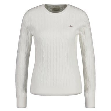 Gant Stretch Cotton Cable C-Neck Knitted Jumper