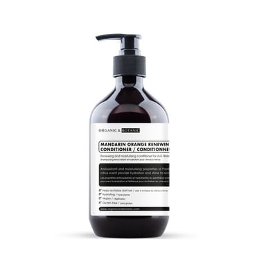 Organic & Botanic Mandarin Orange Renewing Conditioner 500ml for Hair Suppleness, Detangling, Moisture Retention